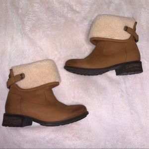 Ugg Leather Warm Sheepskin lined Winter Boots